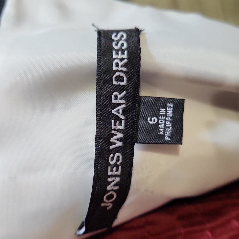 Jones Wear Dress SZ 6 Black/White Dress - Picture 8 of 11